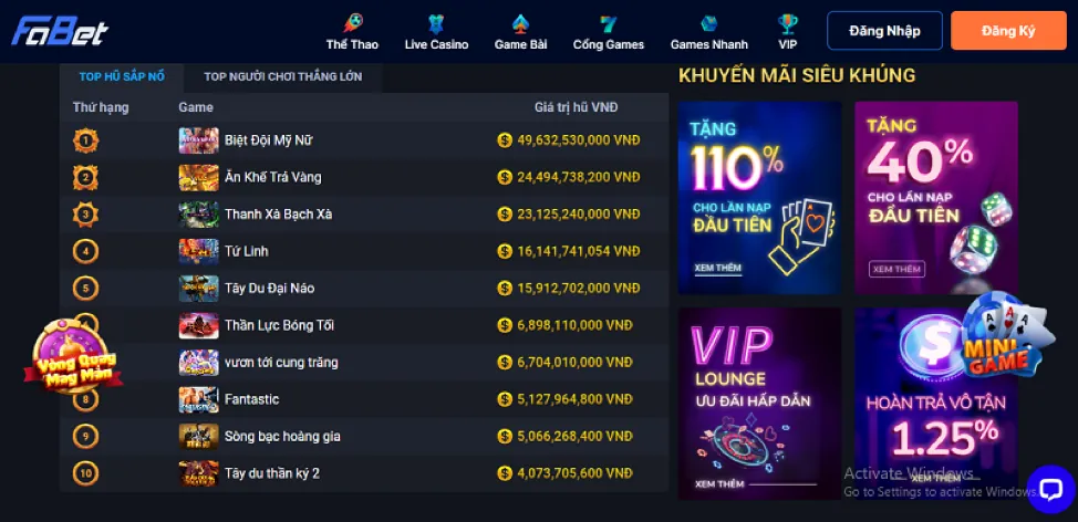 Hình ảnh các tựa game bắn cá phổ biến tại V8Bet